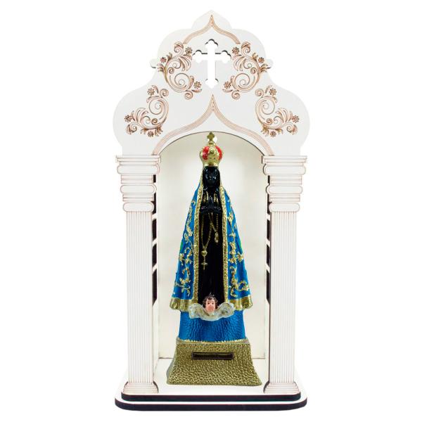 Capela 34 cm com Imagem de Nossa Senhora Aparecida