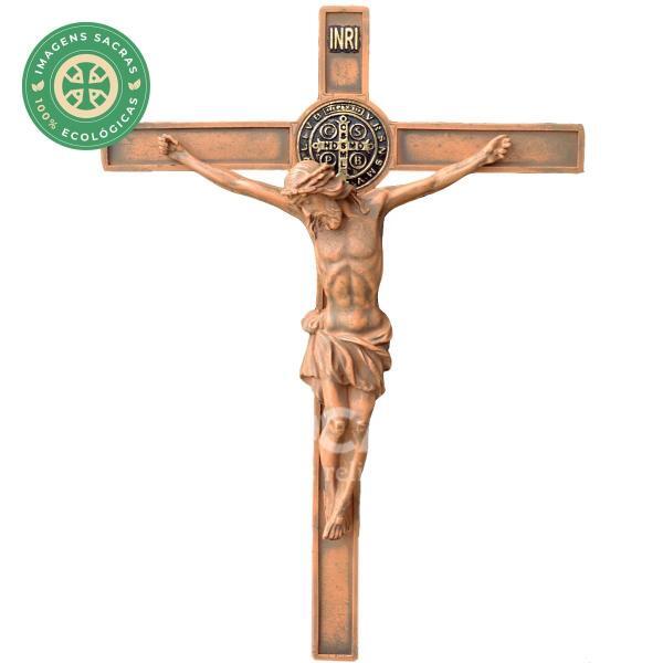 Crucifixo de São Bento 70 cm  Estilo Barroco