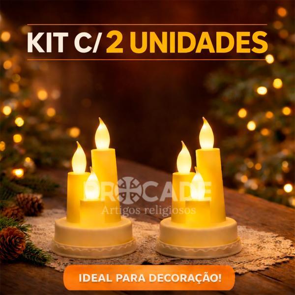 Candelabro LED Decorativo – Kit com 2 Unidades