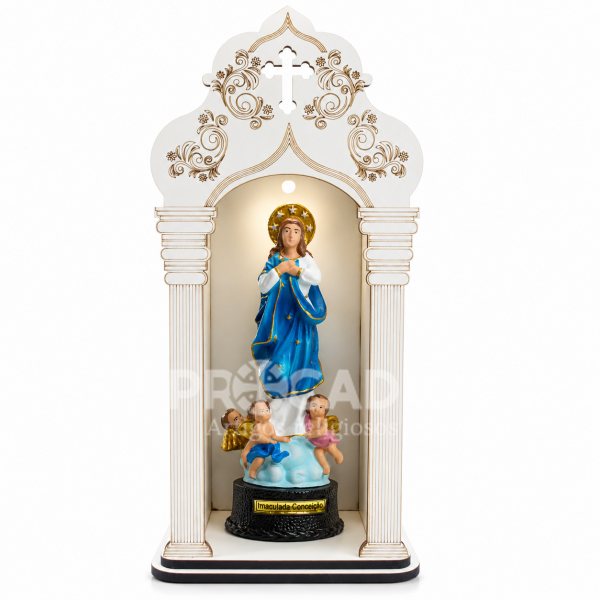 Capela 34 Cm com Imaculada Conceição 