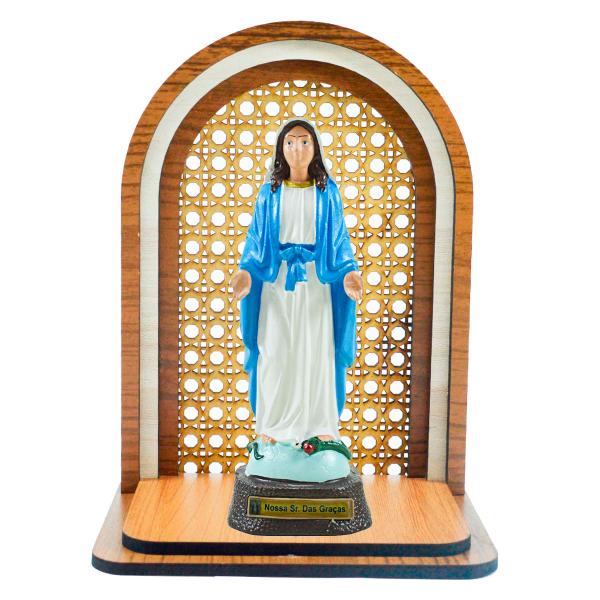 Aparador Oratório com Nossa Senhora das Graças 22 cm.