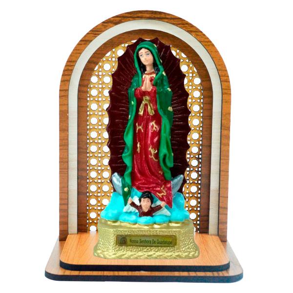 Aparador Oratório com Nossa Senhora de Guadalupe 22 cm.