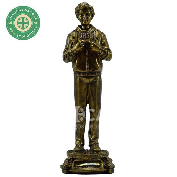 Carlo Acutis 20 cm- Estilo Ouro Velho