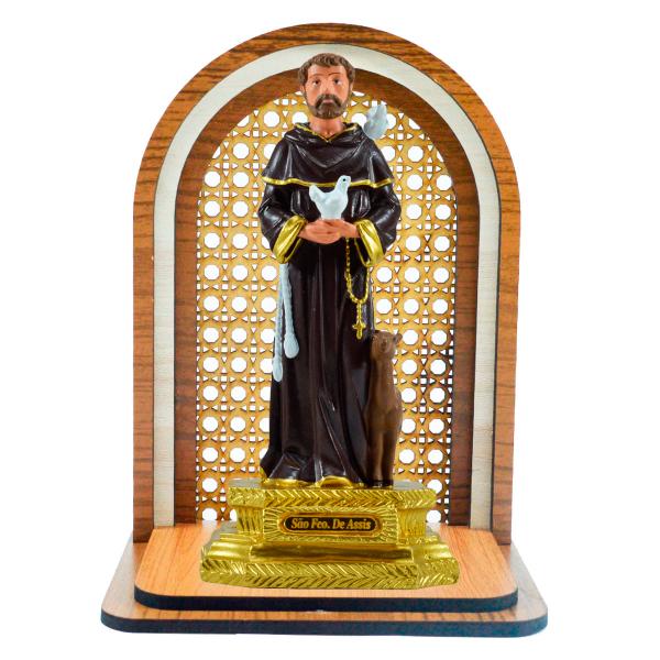 Aparador Oratório com São Francisco de Assis 23 cm (AG)