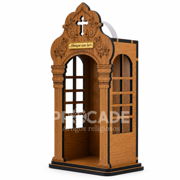 Kit 2 Capelas Oratório em MDF com Alça – 34 cm