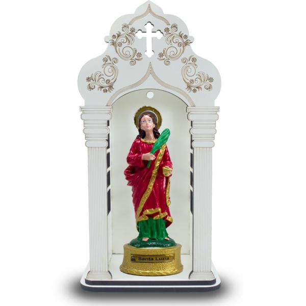 Capela 34 cm com Imagem de Santa Luzia 