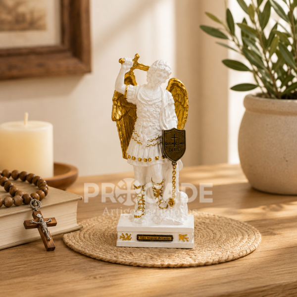 São Miguel Arcanjo do Monte Gargano – A Imagem da Proteção Celestial (20cm)