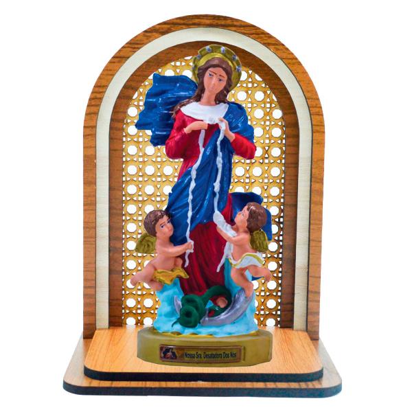 Aparador Oratório com Nossa Senhora Desatadora de Nós 20 cm
