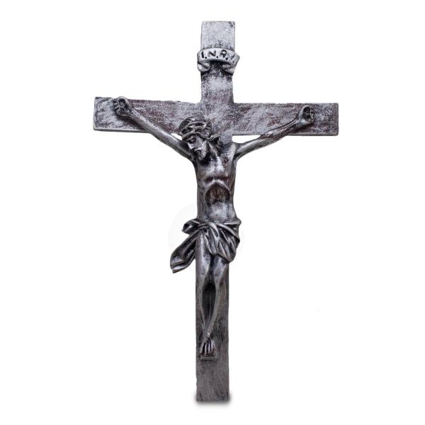 Crucifixo estilo Prata  velha (39Cm) 