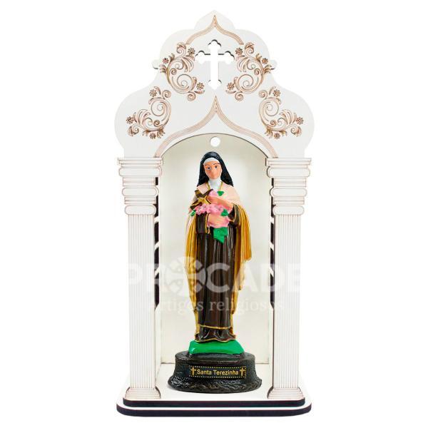 Capela 34 cm com Imagem Santa Terezinha 