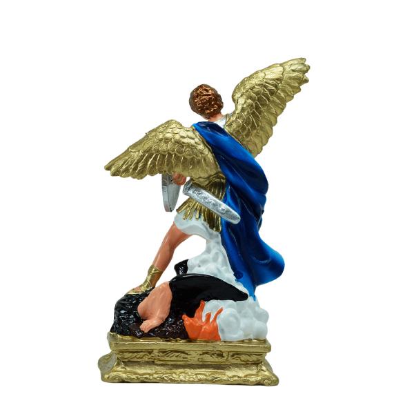 São Miguel Arcanjo Branco com Azul (20 cm)