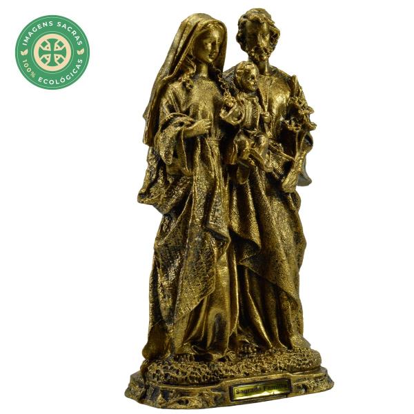 Sagrada Família 30 cm Ouro Velho