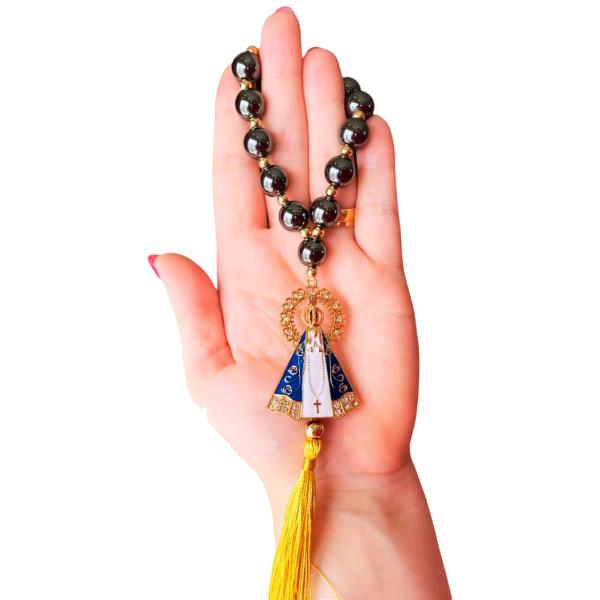 Dezena Luxo Hematita Nossa Senhora Aparecida (Dúzia-R$ 13,50 Un)