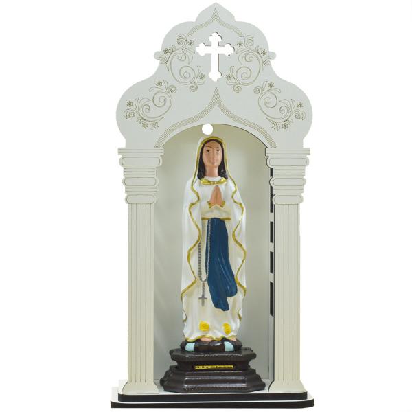 Capela 34 cm com Imagem de Nossa Senhora de Lourdes