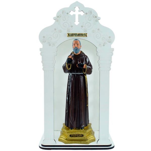 Capela 46 cm com Imagem do Padre Pio.