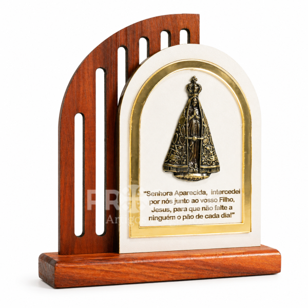 Adorno Igrejinha Aparecida 14x13cm