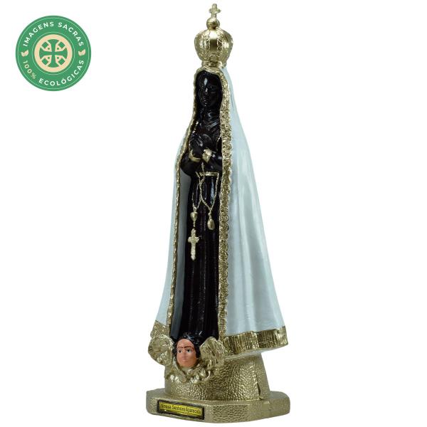 Nossa Senhora Aparecida Branca com Dourado 40 Cm