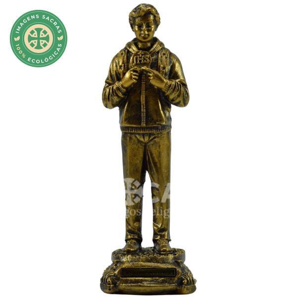 Carlo Acutis 30 cm-Estilo Ouro Velho