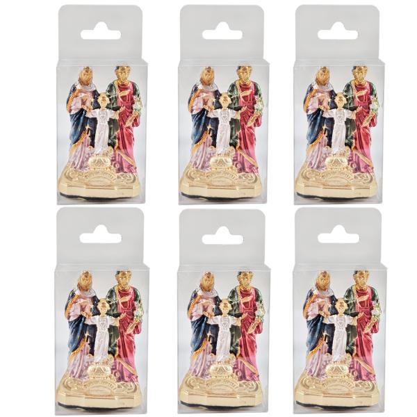 Sagrada Família Dourado Auto Colante para painel  5cm - 06 Unidades