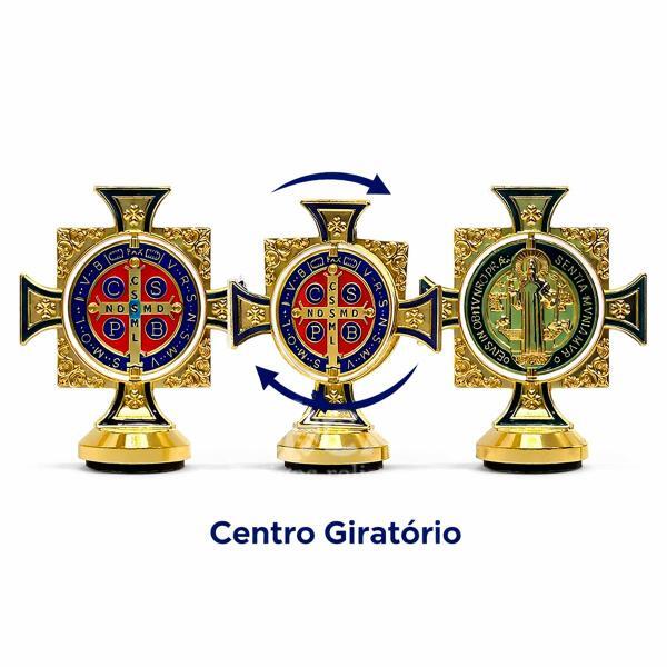 Cruz de São Bento Decorativa com Centro Giratório – Kit com 12 Unidades