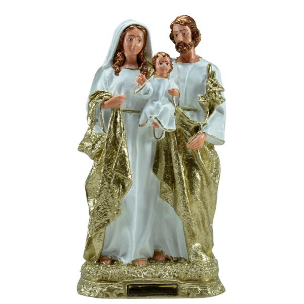 Sagrada Família Branca com Dourado 30 Cm