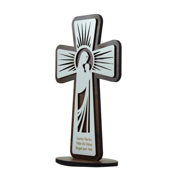 kit Cruz Santa Maria de Mesa em MDF 06 mm 26 cm (06 Unidades)