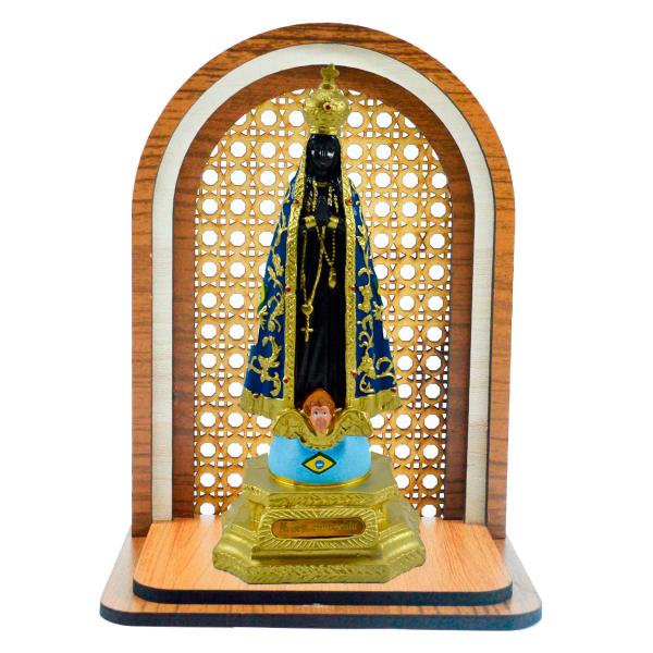 Aparador Oratório com Nossa Senhora Aparecida 22 cm (AG)
