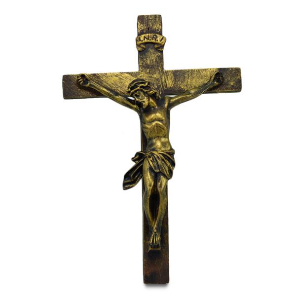 Crucifixo Estilo Ouro Velho (39Cm)
