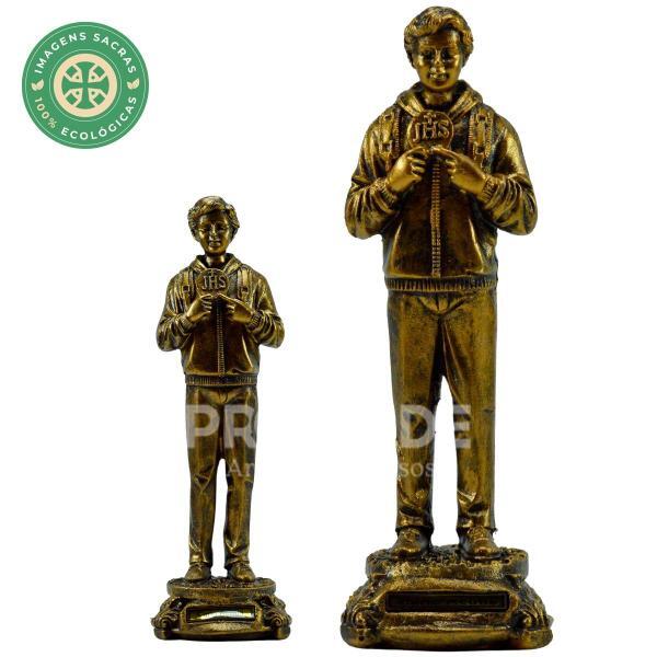 Carlo Acutis 30 cm-Estilo Ouro Velho