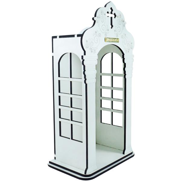 Capela 46 cm com Imagem de Nossa Senhora Aparecida.