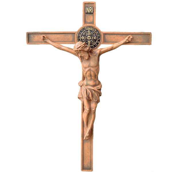 Crucifixo de São Bento 70 cm  Estilo Barroco
