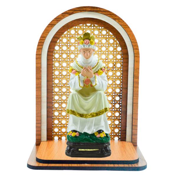 Aparador Oratório com Nossa Senhora da Salette Sentada 21 cm