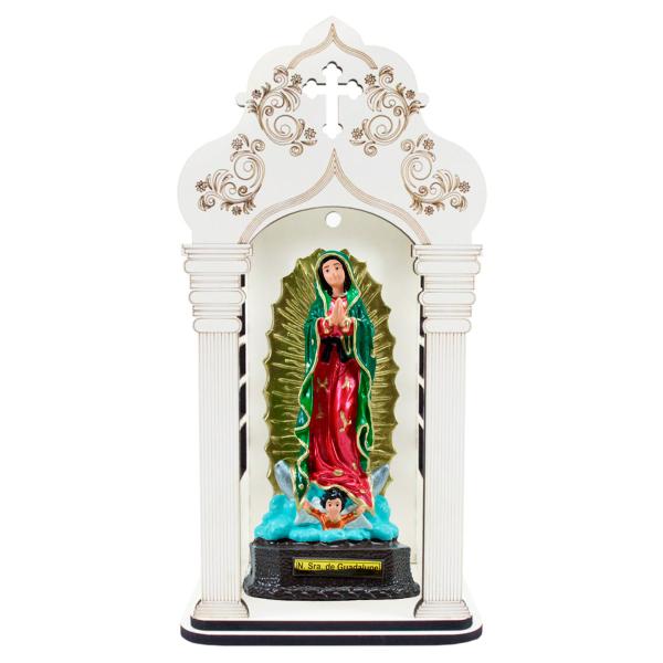 Capela 34 cm com Imagem de Nossa Senhora de Guadalupe