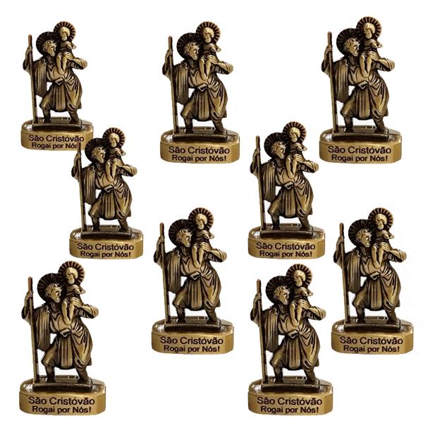 São Cristovão Para Colocar No Carro Painel 4,5cm (Dúzia)
