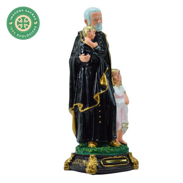 Capela 34 cm com Imagem de São Vicente 20 cm