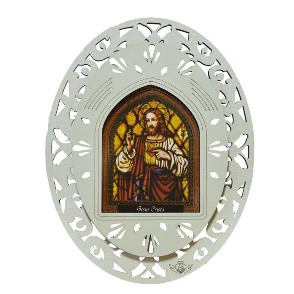 Mandala do Sagrado Coração de  Jesus 23 cm