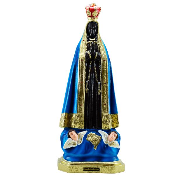 Nossa Senhora Aparecida com coroa de PVC (60 CM )