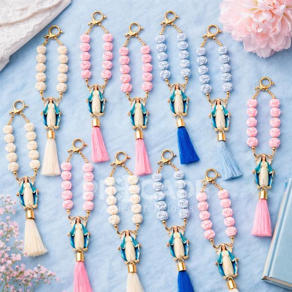 Dezena Nossa Senhora das Graças com Tassel Decorativo-12 unidades