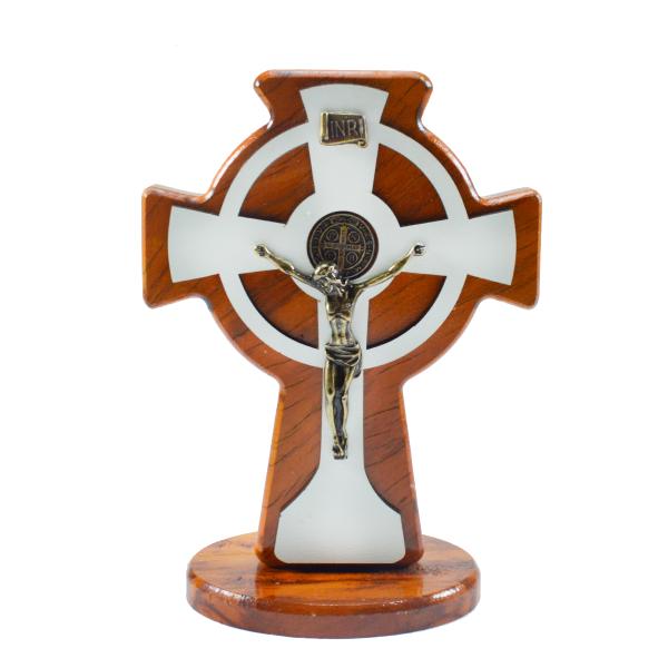 Cruz do Santíssimo em madeira de demolição 19 CM (02 unidades)