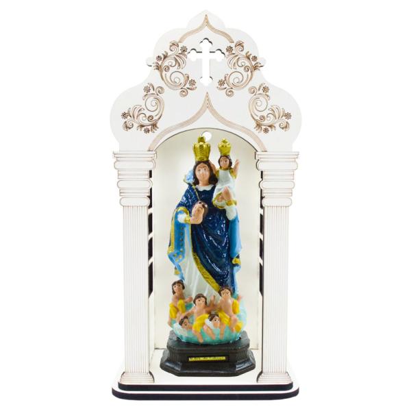 Capela 34 cm com Nossa Senhora da Cabeça 22 cm