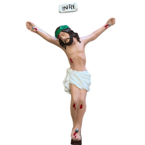 Cristo Crucificado e placa 