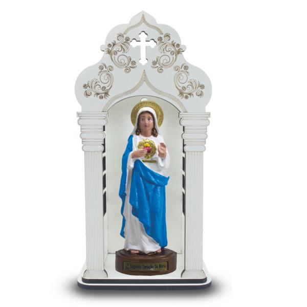 Capela 34 cm com Imagem do Sagrado Coração de Maria