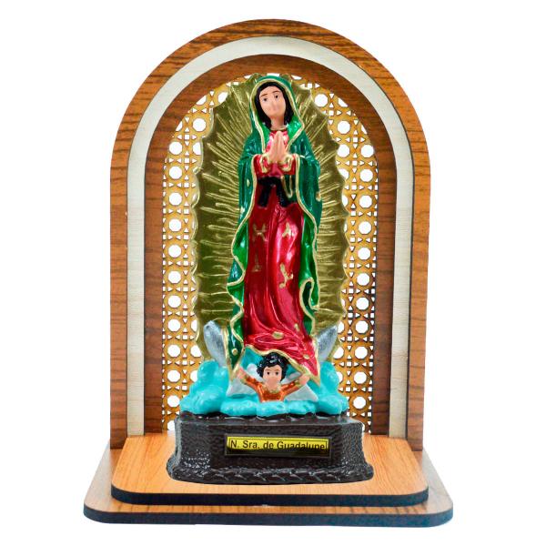 Aparador Oratório com Nossa Senhora de Guadalupe 22 cm.