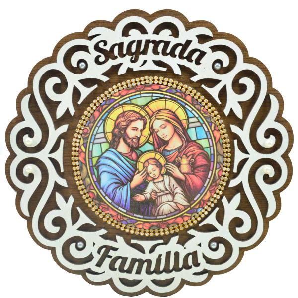 Mandala Vitral da Sagrada Família  (24cm)